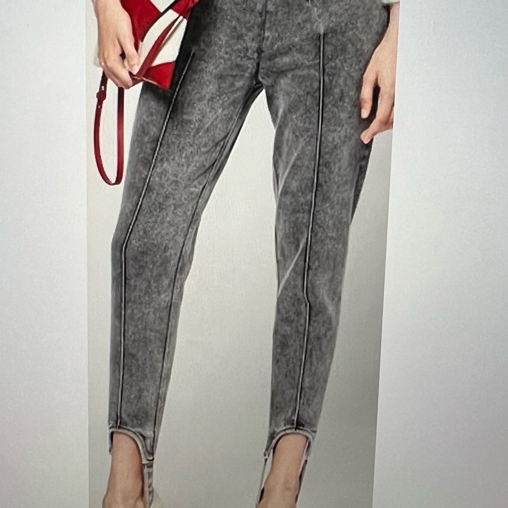 Isabel Marant Gray Acid-Wash Skinny Jeans